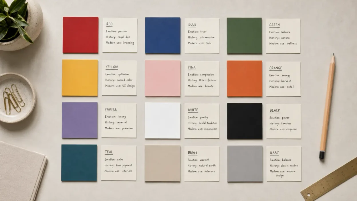 Color Meanings Chart: What Each Color Symbolizes in U.S. Culture