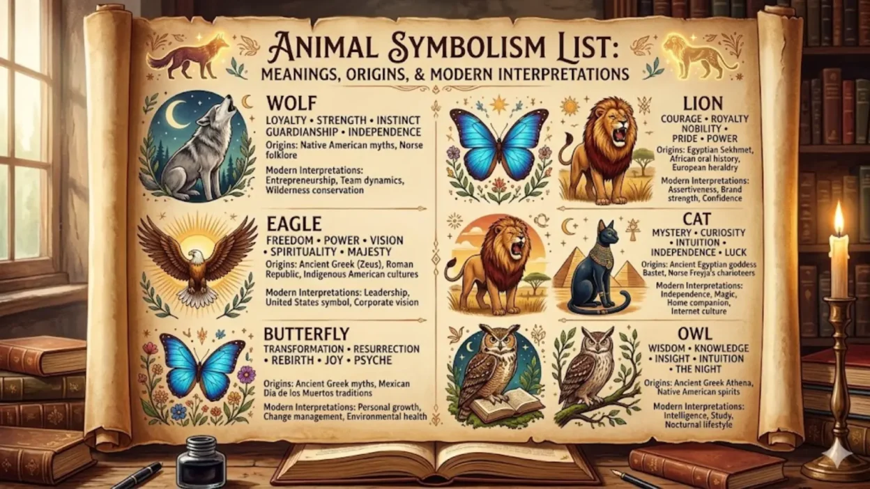 Animal Symbolism List: Meanings, Origins, and Modern Interpretations