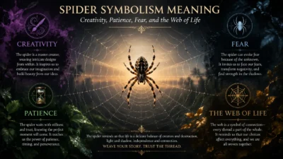 Spider Symbolism Meaning: Creativity, Patience, Fear, and the Web of Life