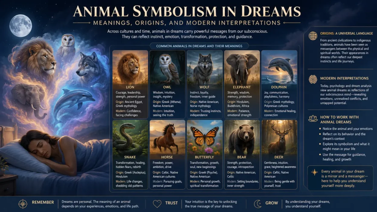 Animal Symbolism in Dreams: Meanings, Origins, and Modern Interpretations