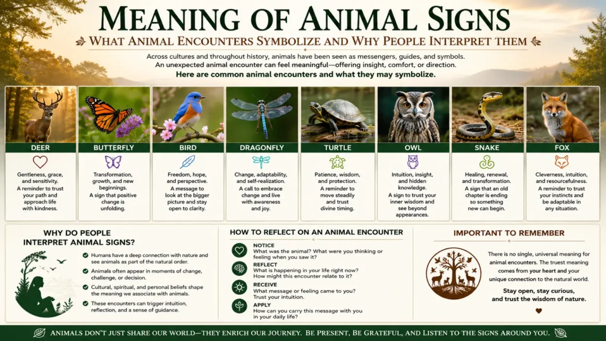 Meaning of Animal Signs: What Animal Encounters Symbolize and Why People Interpret Them